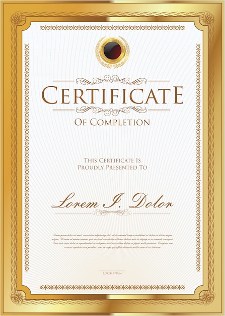 Vector certificado