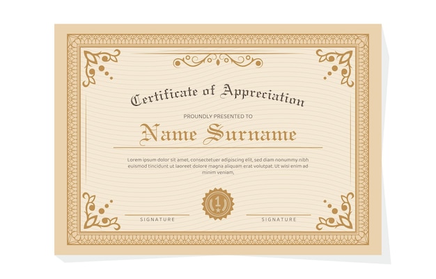 el certificado