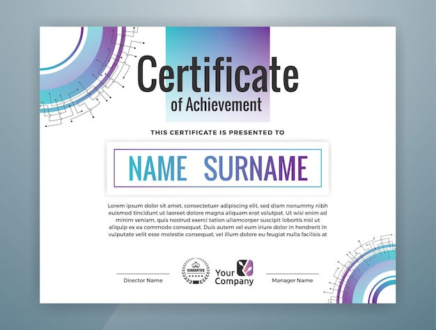 el certificado