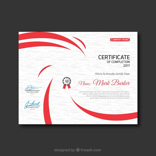 Vector certificado