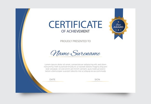 certificados modernos