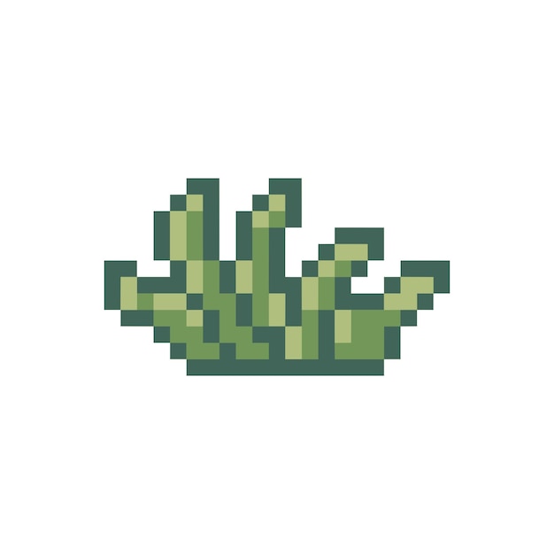 El césped pixelado de Minecraft