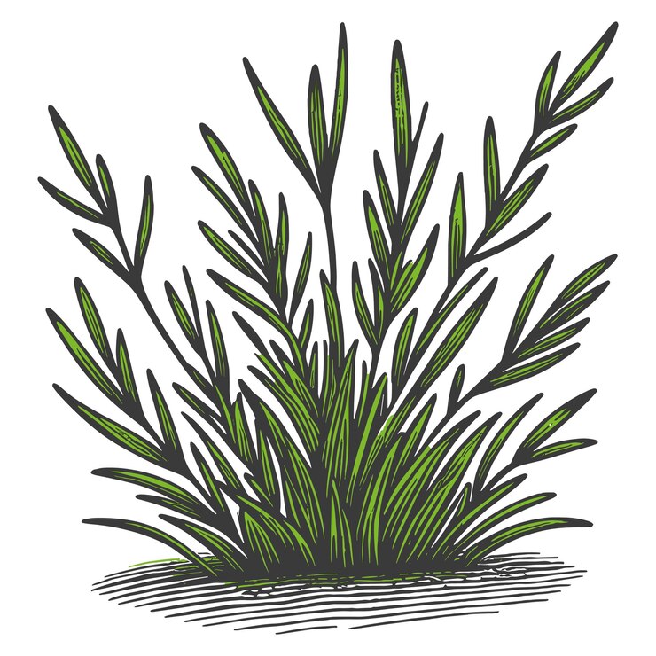Vector el césped verde