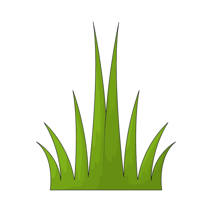 Vector césped