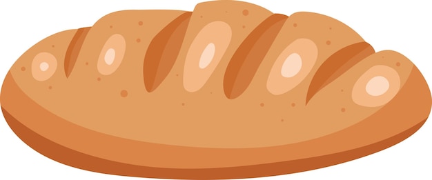 Cesta Pan Pan Baguette Larga Ilustración Elemento Gráfico Arte Tarjeta