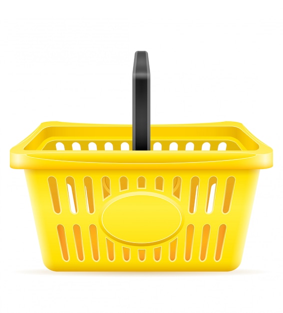Cesta plástica de la tienda