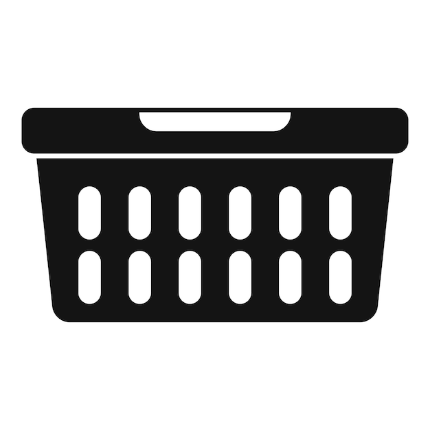 Cesto de la ropa vacío esperando ropa sucia en casa