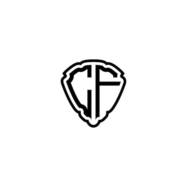 CF monograma logotipo diseño carta texto nombre símbolo monocromo logotipo alfabeto carácter simple logotipo