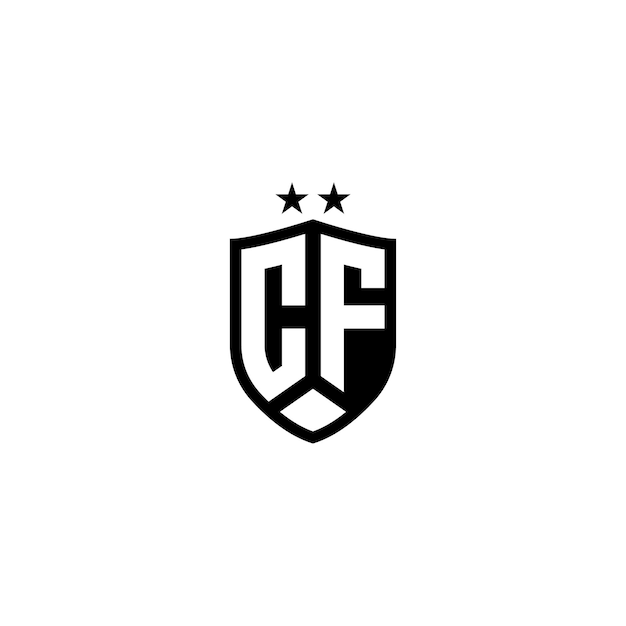 CF monograma logotipo diseño carta texto nombre símbolo monocromo logotipo alfabeto carácter simple logotipo