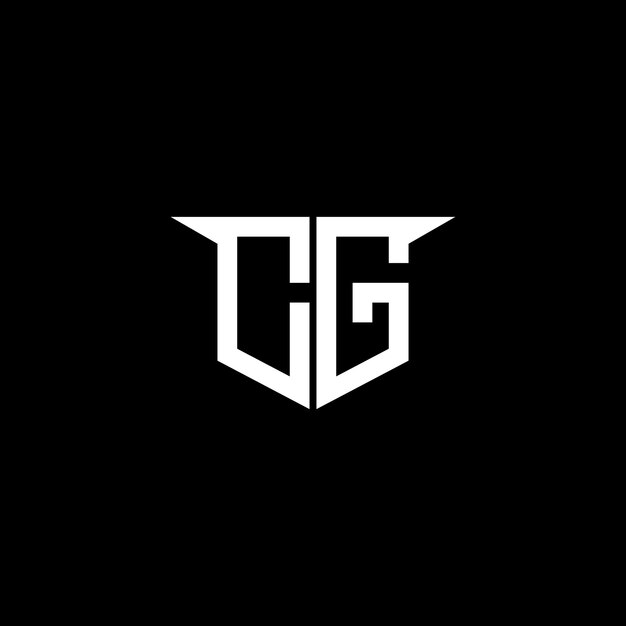 CG Logotipo de construcción moderna con diseño simétrico