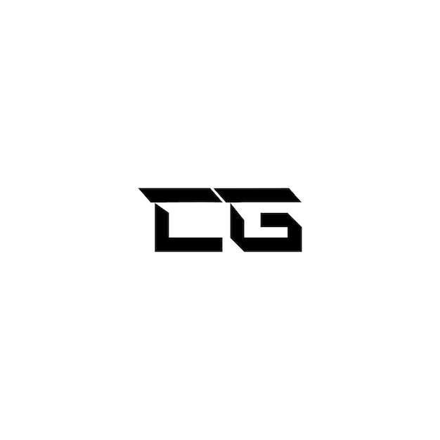 CG monograma logotipo diseño carta texto nombre símbolo monocromo logotipo alfabeto carácter simple logotipo