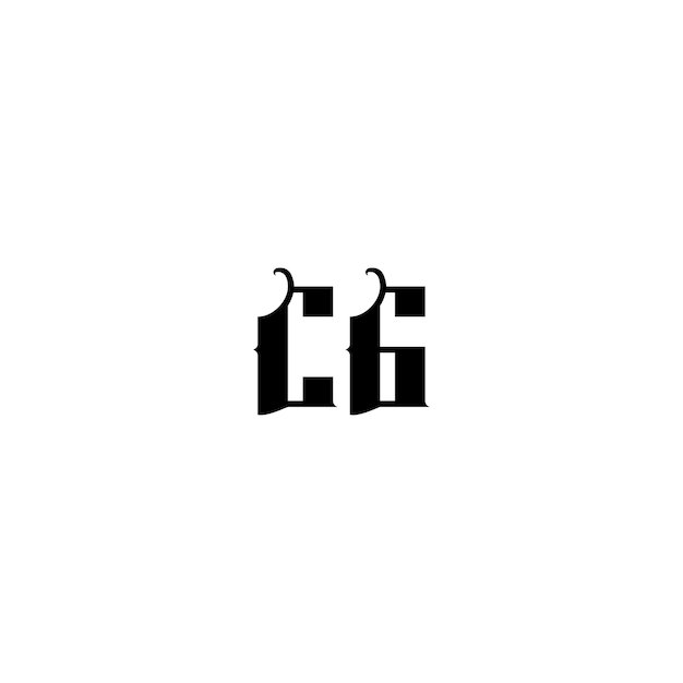 CG monograma logotipo diseño carta texto nombre símbolo monocromo logotipo alfabeto carácter simple logotipo