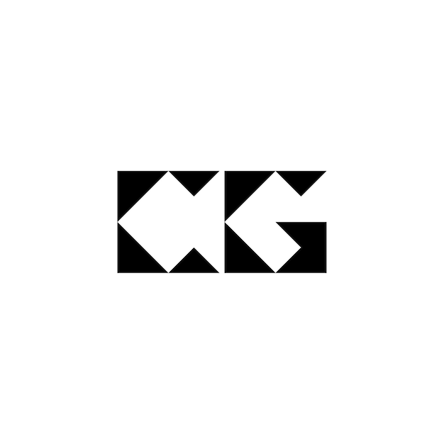 CG monograma logotipo diseño carta texto nombre símbolo monocromo logotipo alfabeto carácter simple logotipo