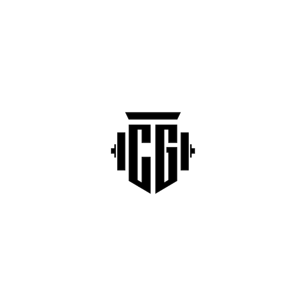 CG monograma logotipo diseño carta texto nombre símbolo monocromo logotipo alfabeto carácter simple logotipo