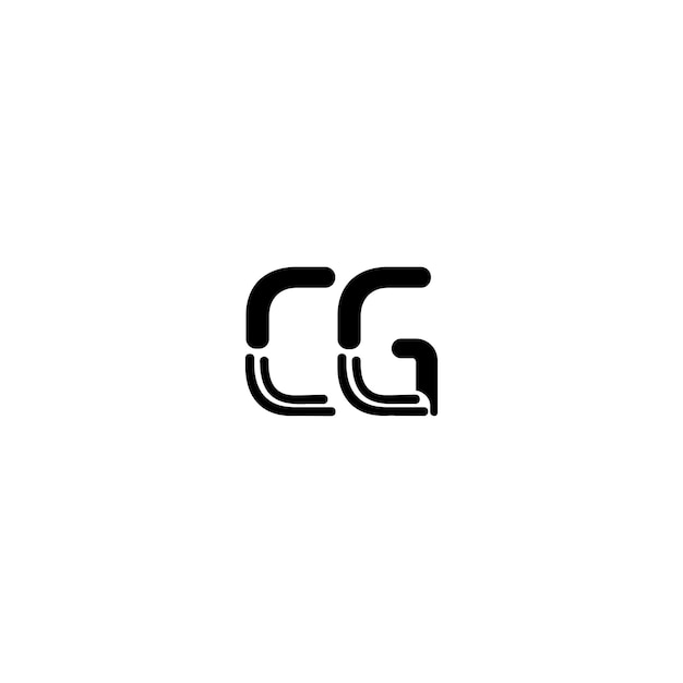 CG monograma logotipo diseño carta texto nombre símbolo monocromo logotipo alfabeto carácter simple logotipo