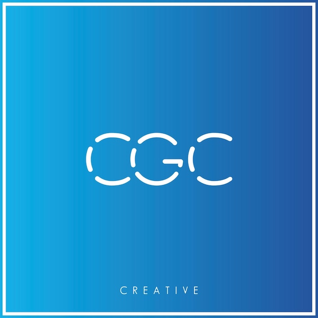 CGC Premium Vector último diseño de logotipo Diseño creativo de logotipo Ilustración vectorial Logotipo mínimo Monograma