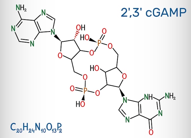 CGMPAMP 23 cGAMP molécula cíclica de monofosfato de guanosina y monofosfado de adenosina