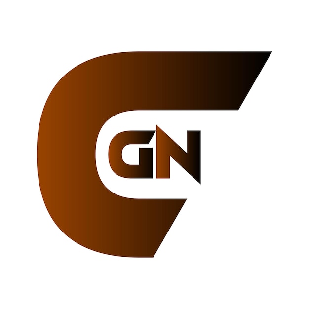 CGN es un abstract creativo, una letra inicial, un monograma, un icono de negocio moderno, un diseño de logotipo vectorial.