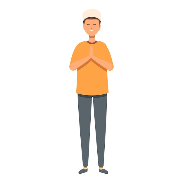 Challah niño icono vector de dibujos animados religión niños