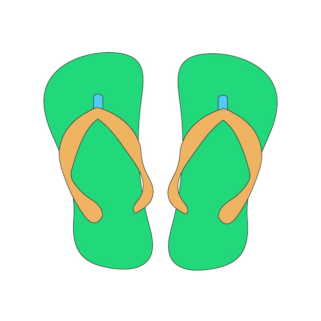 Chanclas en estilo garabato Zapatillas de playa sandalias icono de garabato