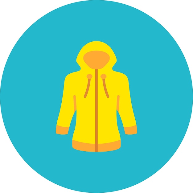 una chaqueta amarilla con una capucha que dice capucha