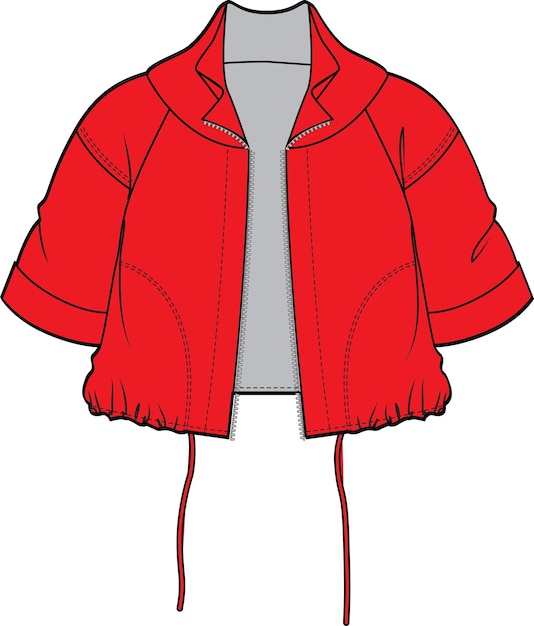 Vector la chaqueta de anne klein es de talla roja pm.