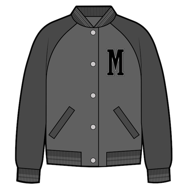 Vector chaqueta de beisbol