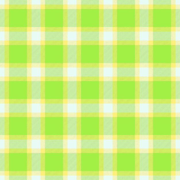 Vector chaqueta chequeada de tartan a cuadros de color de fondo textil tejido de textura sin costuras vectorial en colores verde y amarillo