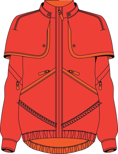 Vector la chaqueta de esquí de trissi crop