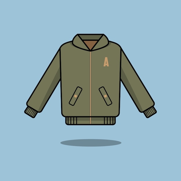 Vector chaqueta militar