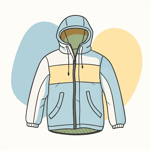una chaqueta que tiene una capucha que dice quot frío quot