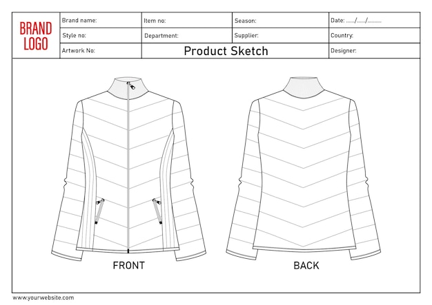 Chaqueta de soplo acolchada para mujeres