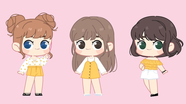 Character Girl se viste con el atuendo de verano
