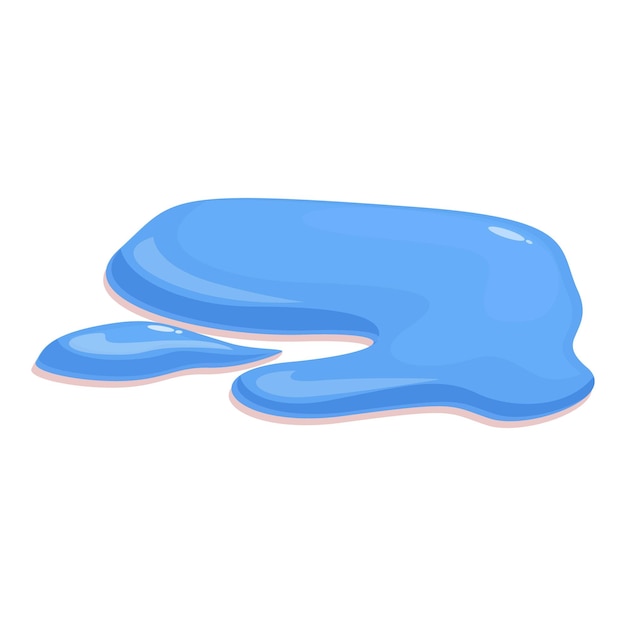 Un charco de líquido azul que se extiende por el suelo.