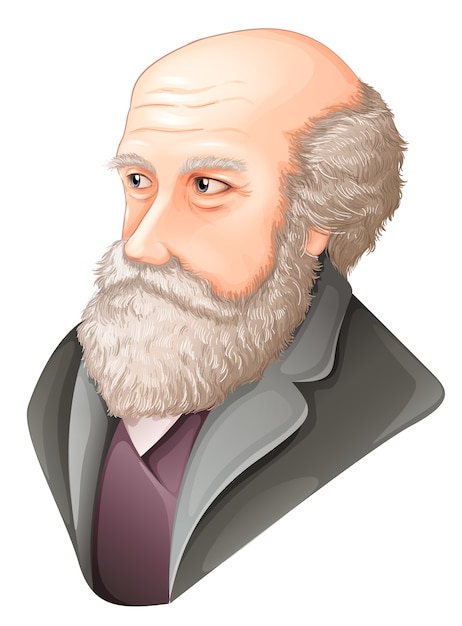 Vector charles darwin