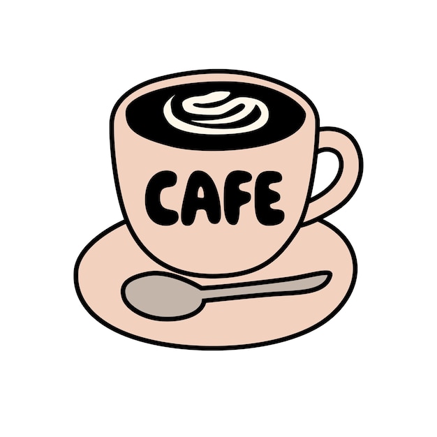 Charming Coffee Mug Vector Clip Art para diseños acogedores de bebidas