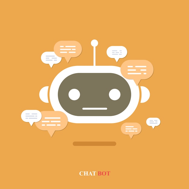 Chat bot con globo de diálogo