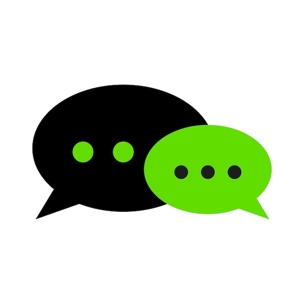 Chat icono símbolo Vector ilustración stock imagen