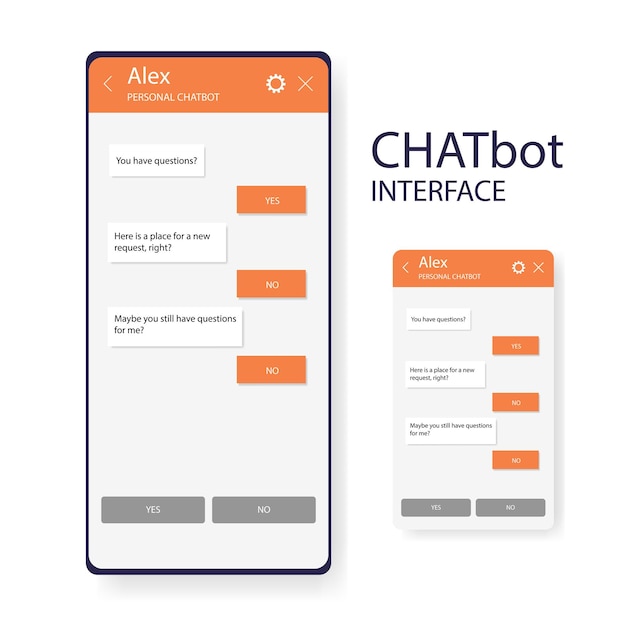 Chatbot app ayudante móvil dialoge windows concepto de diseño plano comunicación social chat vector