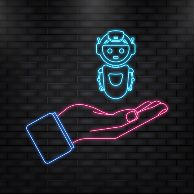 Chatbot icon concepto chat bot o chatterbot Robot Asistencia virtual del sitio web