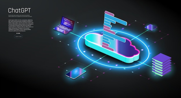 Chatbot de inteligencia artificial sobre fondo tecnológico AI Chatbot concepto Artificial int