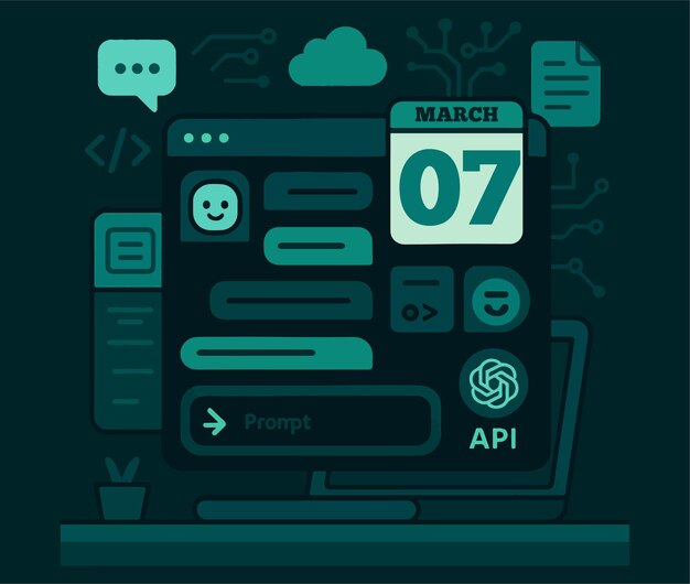 chatgpt based vector illustration march