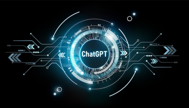 ChatGpt, chatbot de inteligencia artificial sobre fondo tecnológico, concepto ChatGPT AI Chatbot.