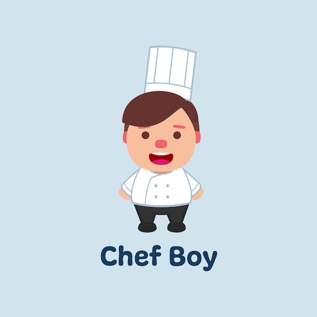 Vector chef boy