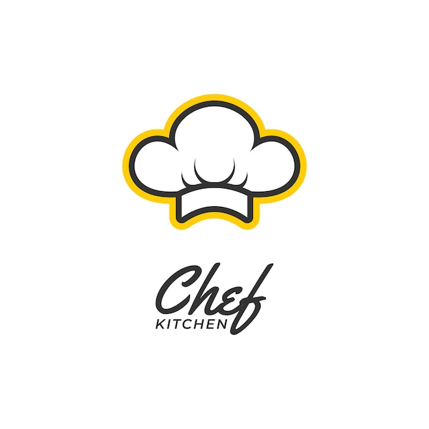 Chef de cocina Diseño de logotipo de cocina Ilustración vectorial