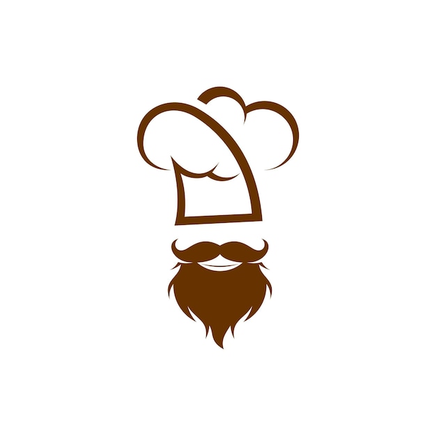 Chef hat logotipo diseño plantilla vector icono símbolo conceptos diseño creativo