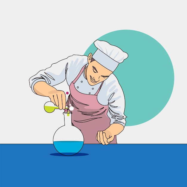 Vector chef ilustración