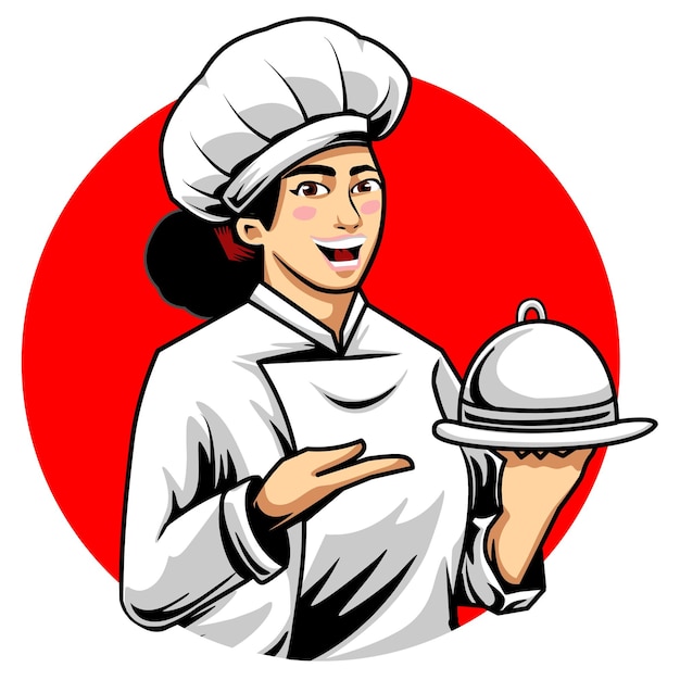 chef logo ilustración estilo 1