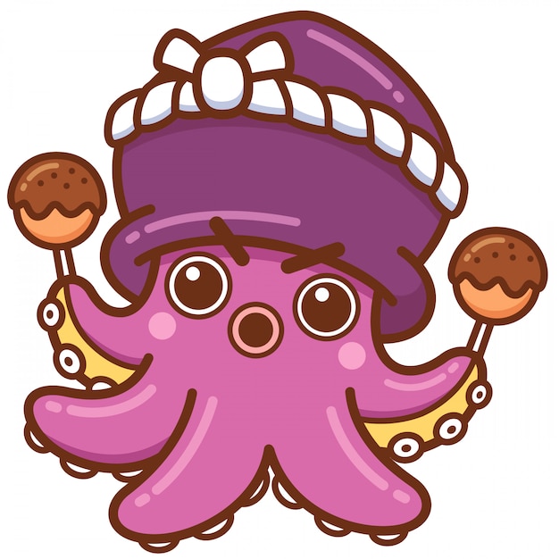 Vector chef de pulpo