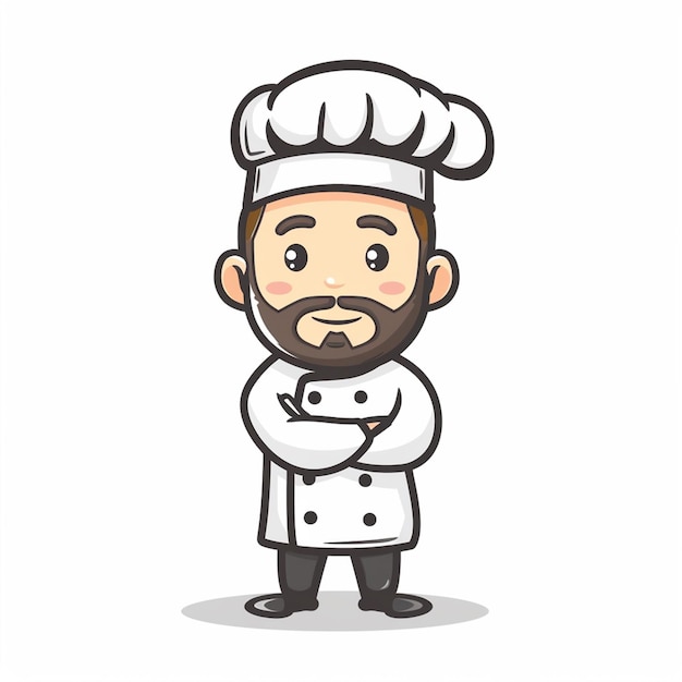 chef restaurante vector cocina cocinero sombrero comida símbolo de icono profesional señal de ilustración